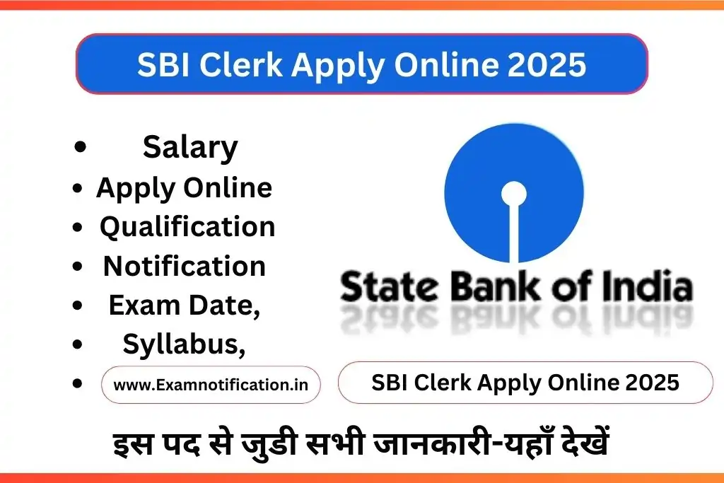 SBI Clerk Apply Online 2025