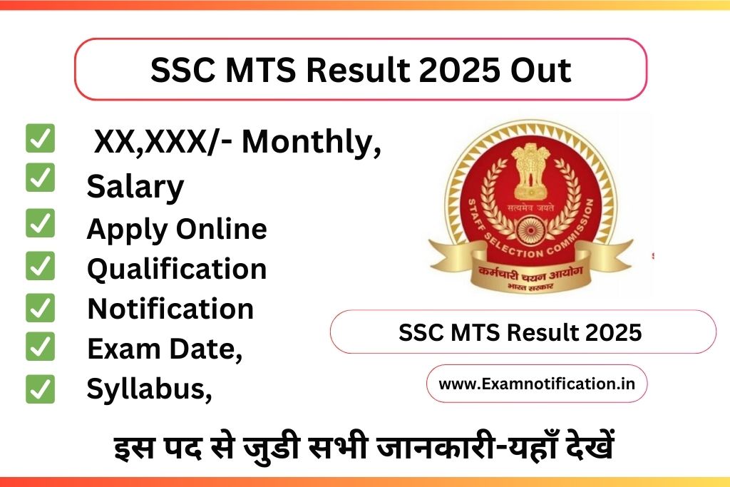 SSC MTS Result 2025 Out