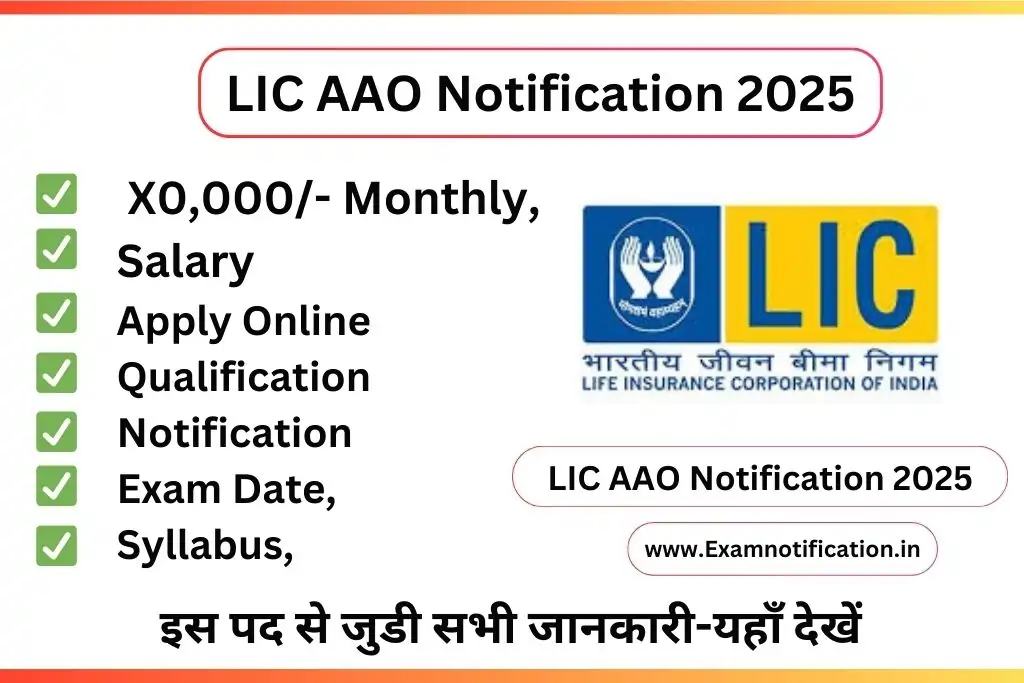 LIC AAO Notification 2025