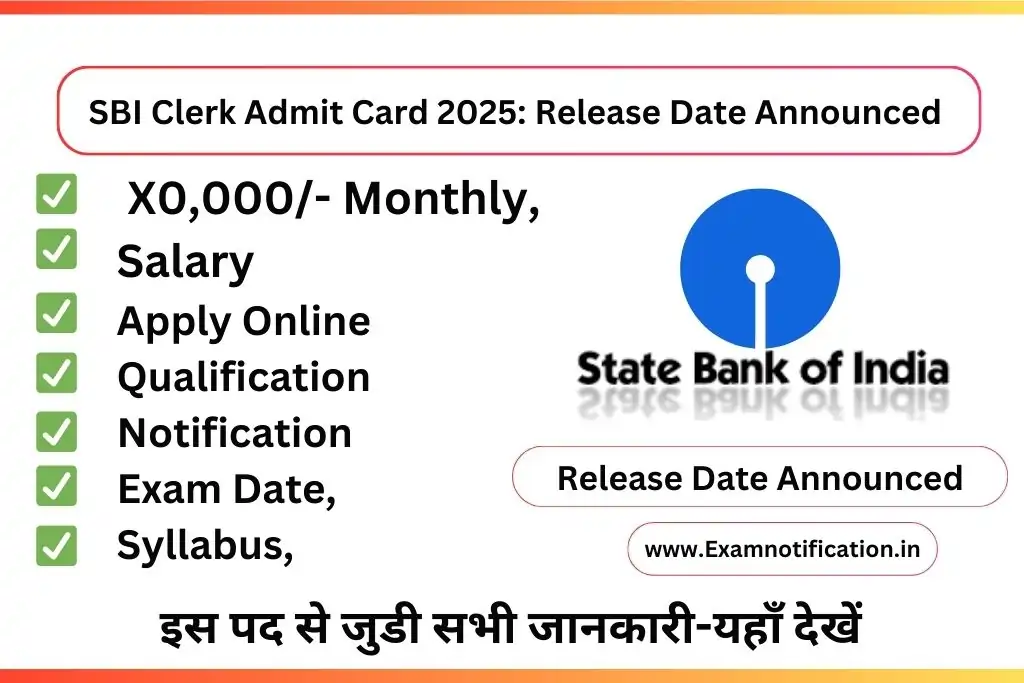 SBI Clerk Admit Card 2025