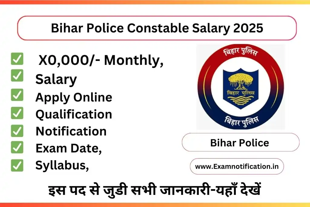 Bihar Police Constable Salary 2025