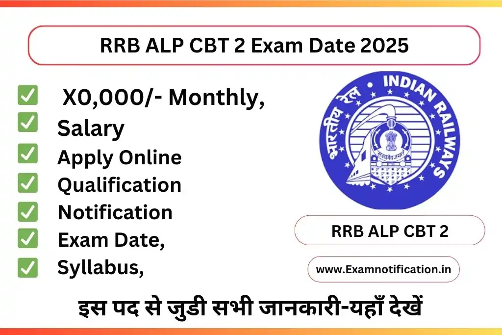 RRB ALP CBT 2 Exam Date 2025